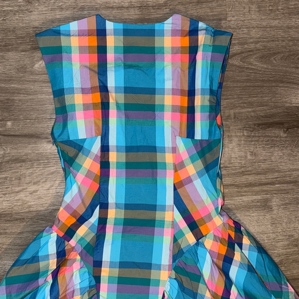 Maeve sleeveless V-neck Basque Waist Midi dress - Picture 9 of 11